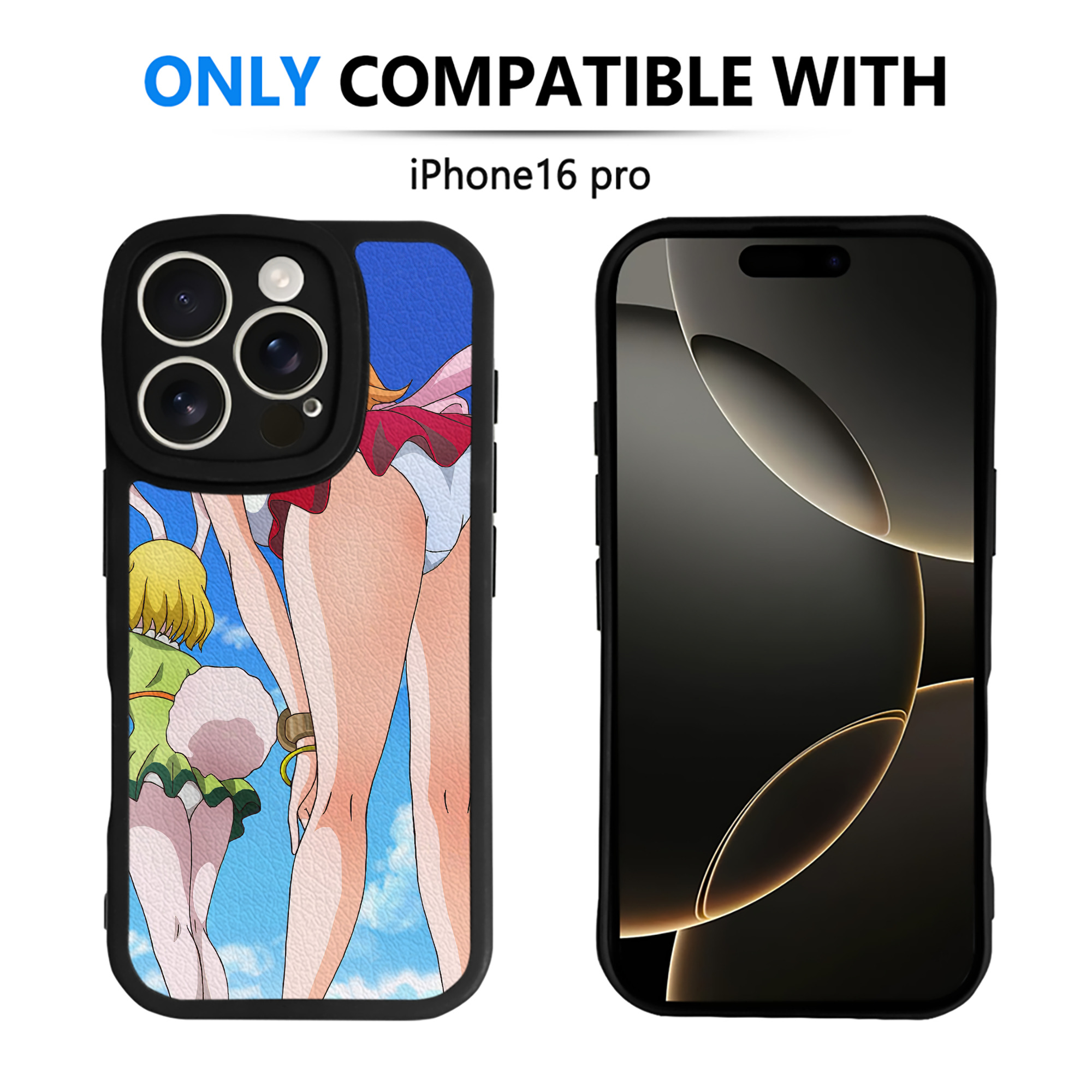 （画像用） ワンピース ONE PIECE 【iPhone 16シリーズ対応】シリコンスマホケース（レザー調） 材質：シリコン